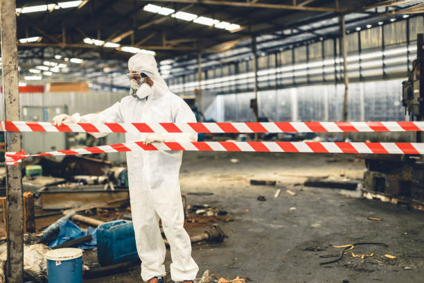 Professional Biohazard technician working in King, NC
